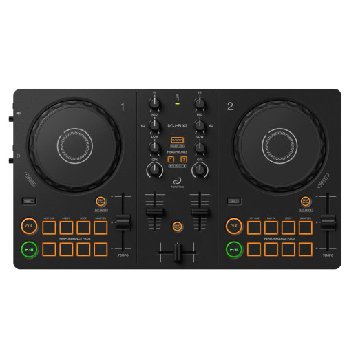 PIONEER DJ AlphaTheta DDJ-FLX2 контроллер и интерфейс