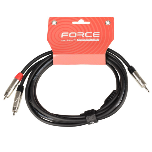 FORCE FLC-18/3 mini JACK-RCA