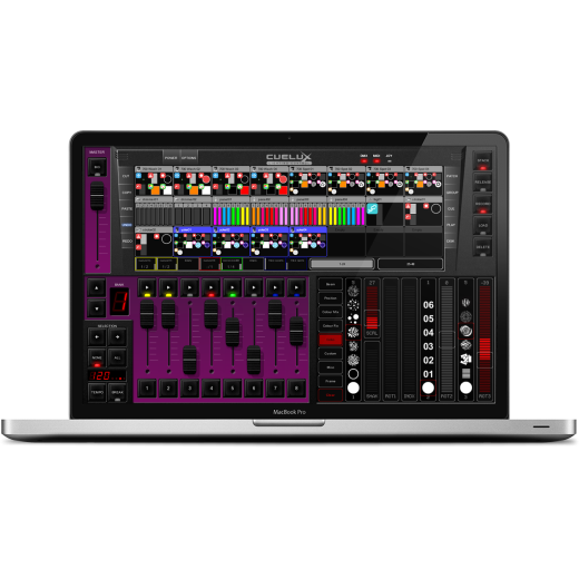 Световый пульт, контроллер DMX VISUAL PRODUCTIONS CUELUX + USB-DMX 