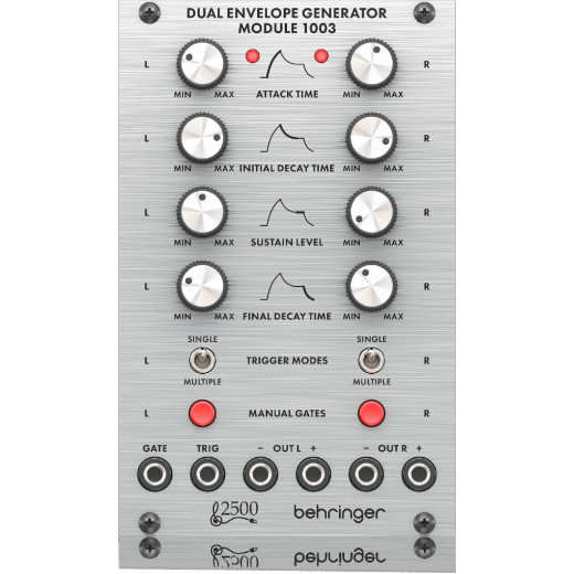 Синтезаторы для электронной музыки BEHRINGER DUAL ENVELOPE GENERATOR MODULE 1003