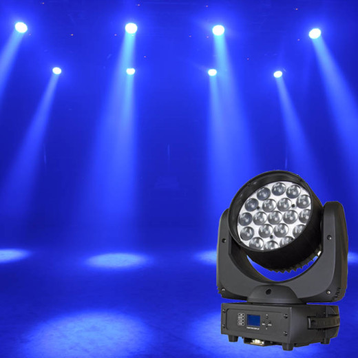 Вращающиеся головы LED типа WASH BRITEQ BT-W19L10 Zoom