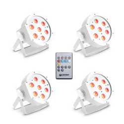 CAMEO FLAT PAR TRI 3W IR WH SET