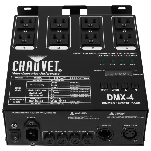 CHAUVET DMX-4 диммер и темнитель