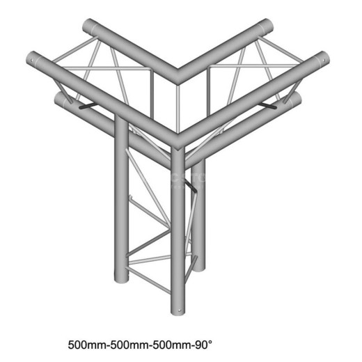 Фермы для сцены DURA TRUSS DT 23 C33-LD 3way corner 90