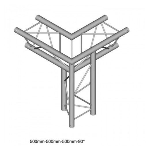 Фермы для сцены DURA TRUSS DT 23 C34-LD 3way corner 90