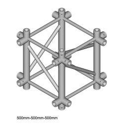 DURA TRUSS DT 44 XUD X-joint + up + down 50cm