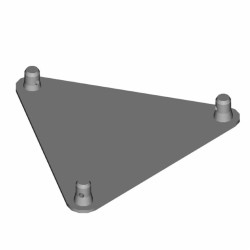 DURA TRUSS DT 43 BPM Base plate with half connectors male