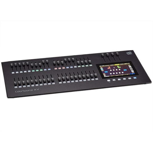 ETC ColorSource 40 AV Control Desk;40 Faders, 80 Channels or Devices, network, audio, and video features  световый пульт, контроллер DMX