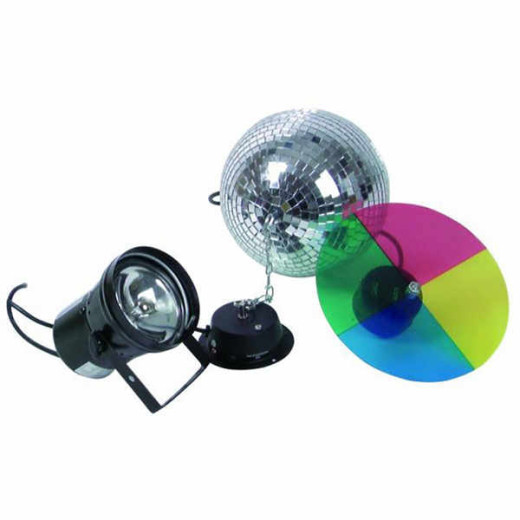 EUROLITE MIRROR BALL 30 CM SET LED 6000K