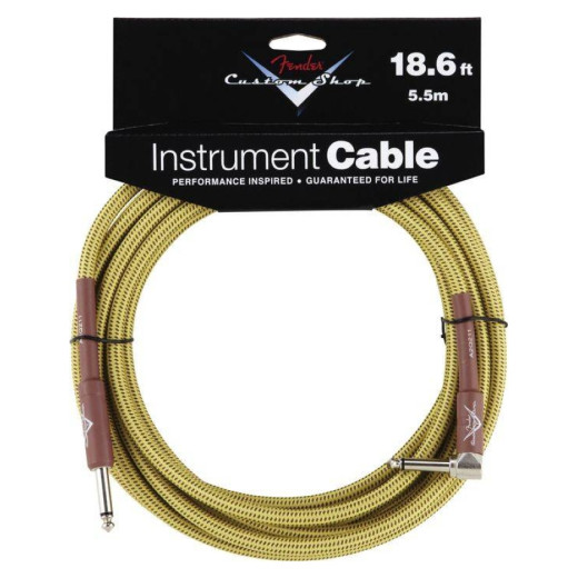 FENDER CUSTOM SHOP 18.6 ANGLE INSTRUMENT CABLE TWEED шнур Jack-Jack