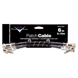 FENDER CUSTOM SHOP 6 PATCH CABLE 2 PACK BLACK TWEED