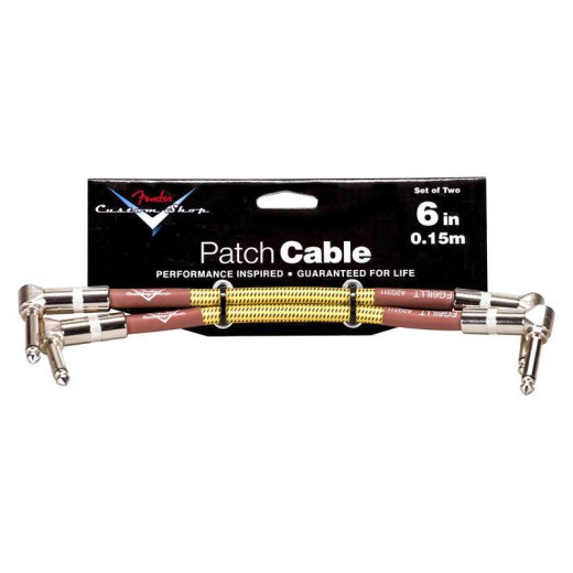 FENDER CUSTOM SHOP 6 PATCH CABLE 2 PACK TWEED шнур Jack-Jack