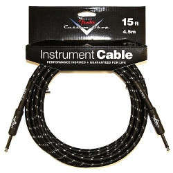 FENDER CUSTOM SHOP CABLE 15 BLACK