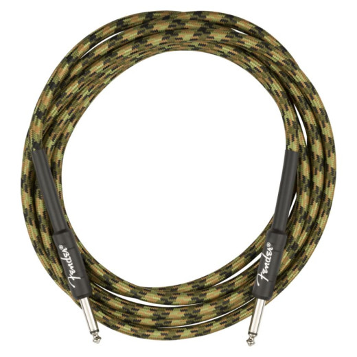 FENDER Professional Series Instrument Cable Straight/Straight 10' Woodland Camo