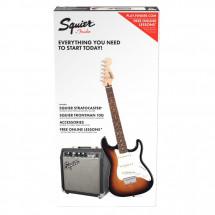 FENDER Squier Stratocaster Pack, Laurel Fingerboard, Brown Sunburst, Gig Bag, 10G - 230V EU