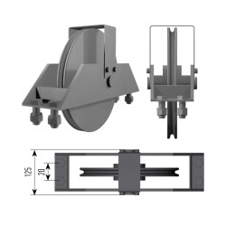 IMLIGHT БЛОК D 300 ММ ОДНОРУЧЬЕВОЙ ТОЧЕНЫЙ