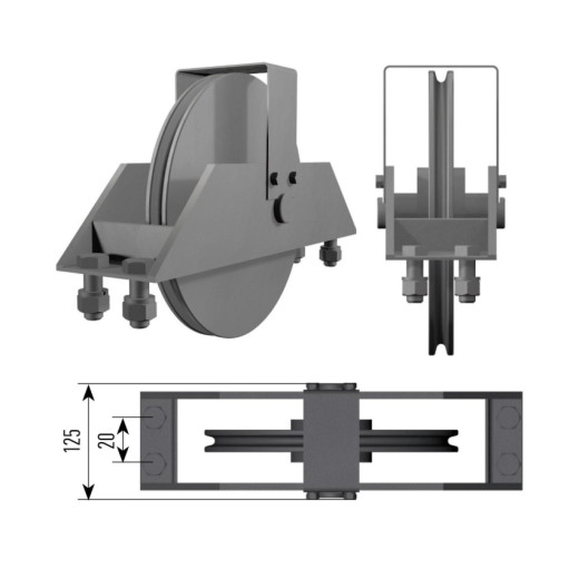 Фермы для сцены IMLIGHT БЛОК D 300 ММ ОДНОРУЧЬЕВОЙ ТОЧЕНЫЙ