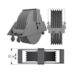 IMLIGHT БЛОК D 300 ММ ПЯТИРУЧЬЕВОЙ ТОЧЕНЫЙ