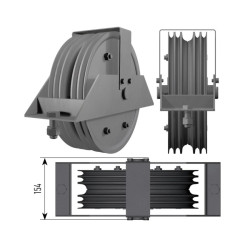 IMLIGHT БЛОК D 300 ММ УГЛОВОЙ 1+4