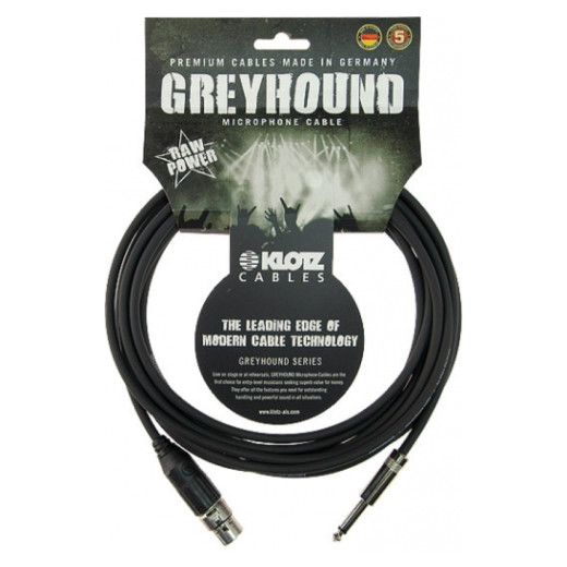 KLOTZ GRSXP050 GREYHOUND шнур JACK-XLR