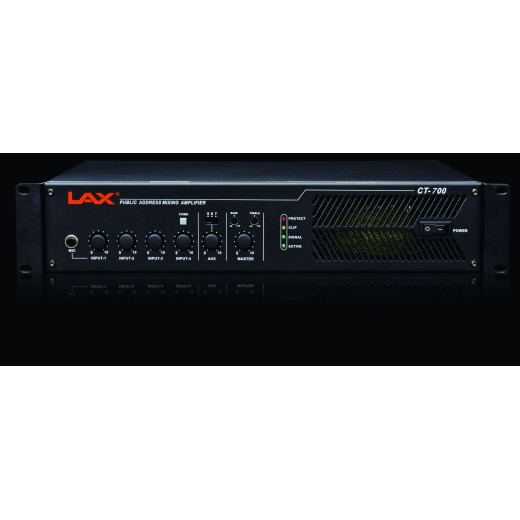 Трансляционный микшер-усилитель LAX CT700 300W/8Ом/70V, 100V,2U 