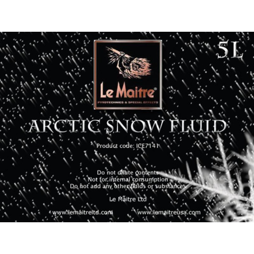 Жидкость для машин спецэффектов LE MAITRE ARCTIC SNOW FLUID, 5Л 