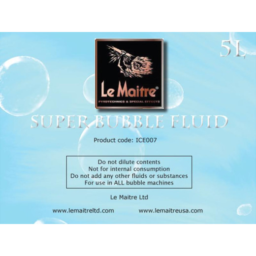 Жидкость для машин спецэффектов LE MAITRE SUPER BUBBLE FLUID 