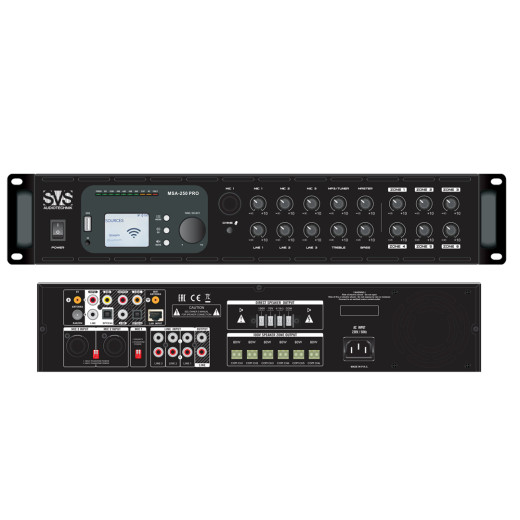 SVS Audiotechnik MSA-250 PRO трансляционный микшер-усилитель