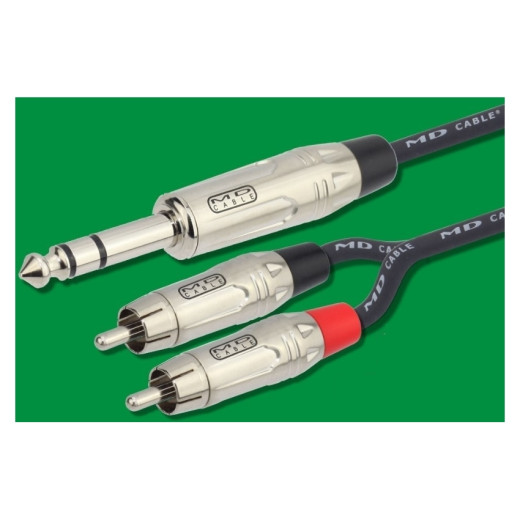 MD CABLE StA-J6S-RCAx2-1,8 шнуры JACK-RCA