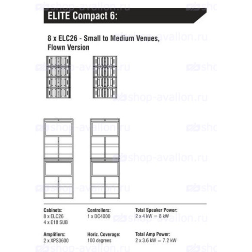 NOVA ELITE COMPACT 6 звуковые комплекты