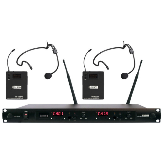 PROAUDIO DWS-822PT радиосистема с гарнитурой