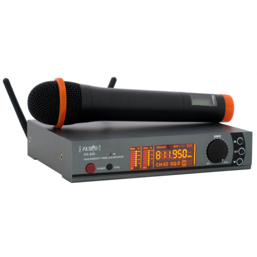 С одним микрофоном PROAUDIO WS-808HT