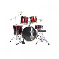 PEAVEY PV 5PC Drum Set Wine Red