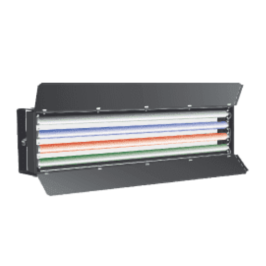 Прожектор Robert Juliat 4x T8 Fluorescent (4x 36 W) Dimmable batten - Electronic ballast - 741V Quadri 