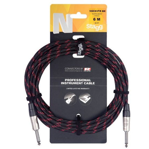 Stagg NGC6VTR BK шнур Jack-Jack