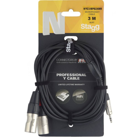 Stagg NYC3/MPS2XMR шнур JACK-XLR