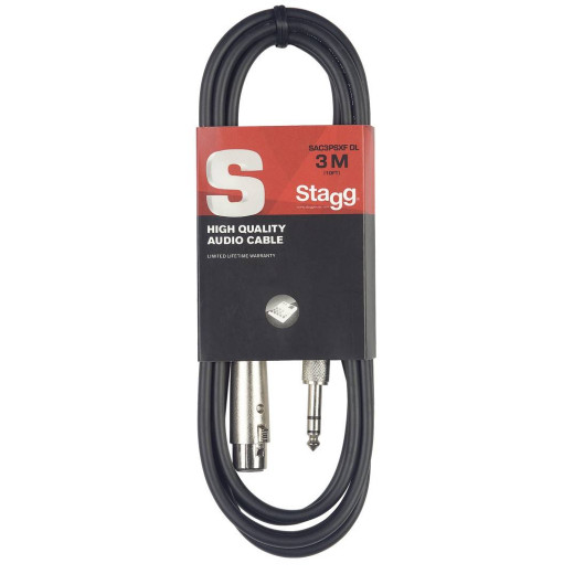 Stagg SAC3PSXF DL шнур JACK-XLR