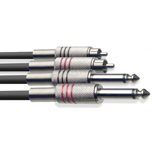 Шнуры JACK-RCA Stagg STC6PCM