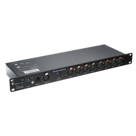 Stairville DMX Splitter 8 USB 3 pin коммутация