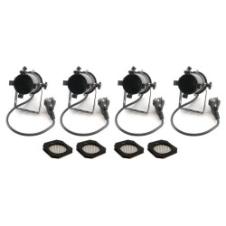 Stairville PAR 16 GU10 black Bundle