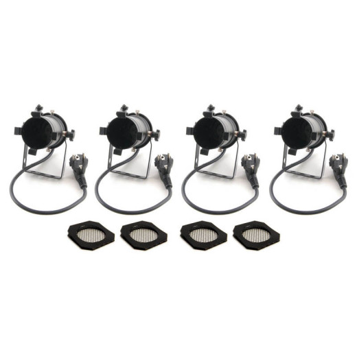 Прожекторы LED PAR Stairville PAR 16 GU10 black Bundle