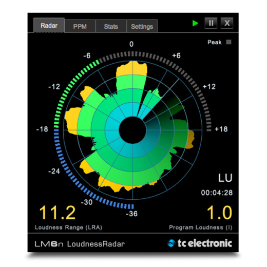 TC Electronic LM6 License Loudness Meter