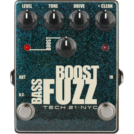 Для бас гитары TECH 21 Bass Boost Fuzz Metallic