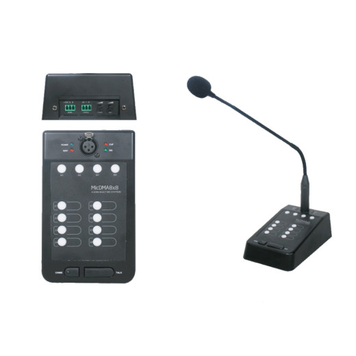 Настольный (гусиная шея), модульный конференционный Tecnare MIC DMA8X8