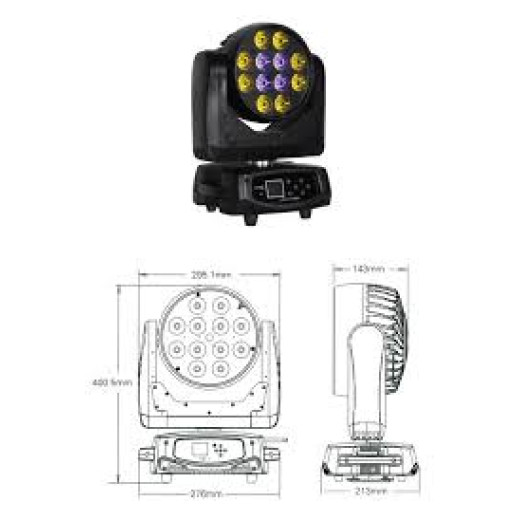 TERBLY OK12QZoom LED Beam Wash/Zoom вращающиеся головы LED типа WASH
