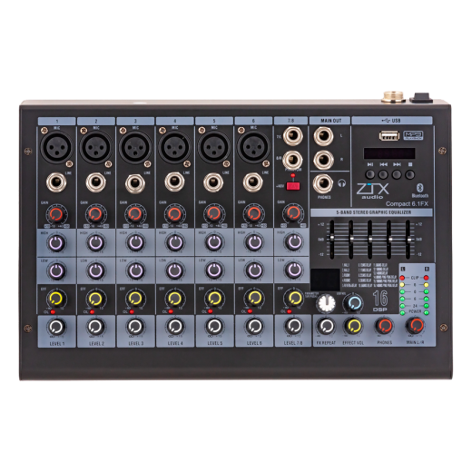 ZTX audio Compact 6.1Fx аналоговый микшер