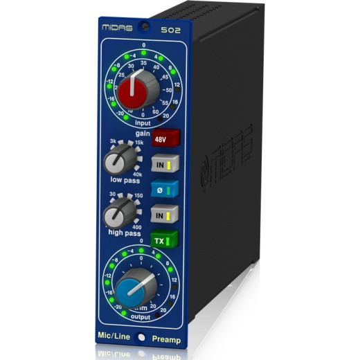 Микрофонные предусилители MIDAS MICROPHONE PREAMPLIFIER 502 V2