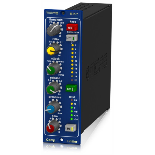Комбинированный прибор MIDAS COMPRESSOR LIMITER 522 V2