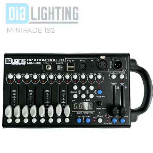 Световый пульт, контроллер DMX Dialighting Minifade 192