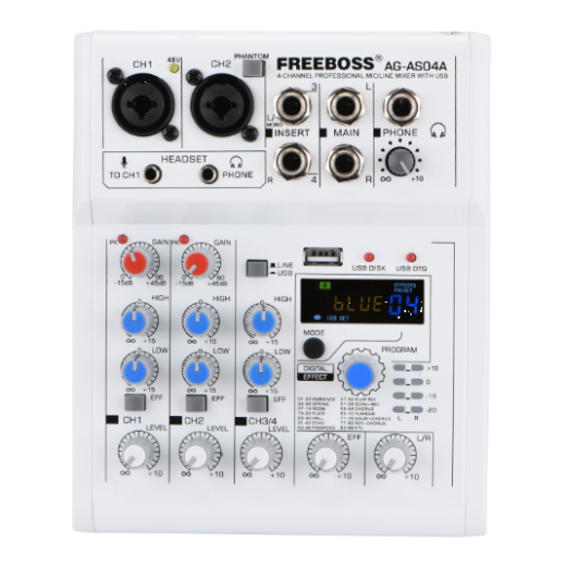 Аналоговый микшер FREEBOSS AG-AS04A